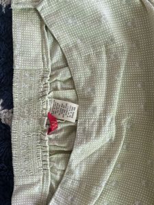 Women Cotton Green Trousers