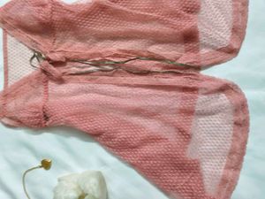 Sheer Pink Lace Babydoll