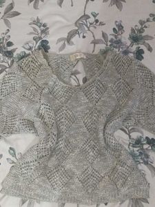 Chic Grey Knitted Top