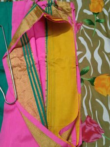 Beige Cotton Silk Saree