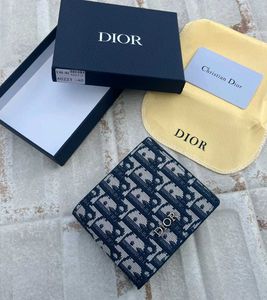 Dior Monogram Bifold Wallet FOR MENS WD BOX