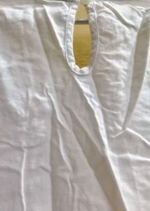 White Embroidered Balloon Sleeve Top