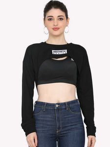 Oversized Crop Sweatshirt