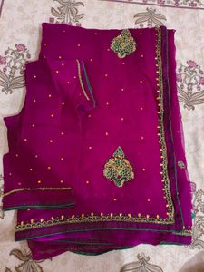Elegant Purple Saree