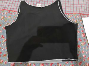 Trendy Color Block Crop Top