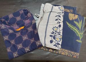 Beautiful Blue Printed Kurta Set