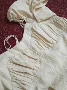 White Puff Sleeve Dress