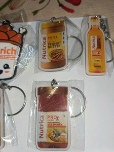 15 Key chain Assorted Nutrica &amp; Cute Charms Keycha