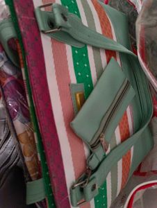 Colorful Striped Tote Bag