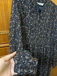 Chic Floral Print Midi Dress