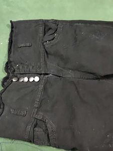 Not used High Waisted Black Denim Jeans