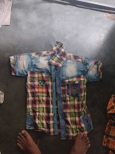 Stylish Plaid Denim Shirt for Men