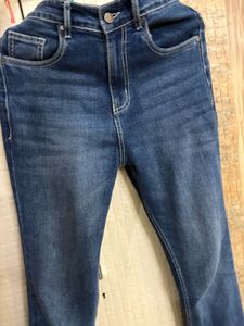 Trendy Blue Flare Jeans