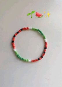 Watermelon Seed Bead Bracelet