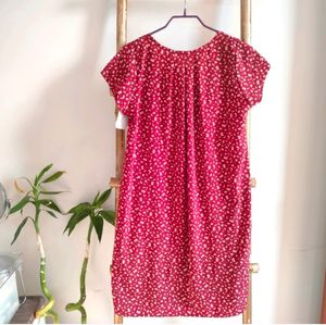 Red Floral Tunic