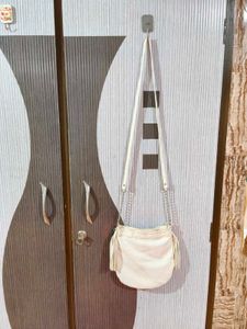 Faux Leather Studded Fringe Crossbody Bag