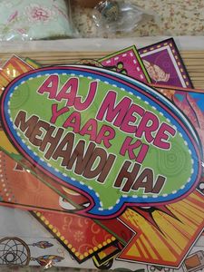 Mehndi  Photo Booth Props