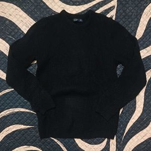 Zara Man Black Knit Sweater