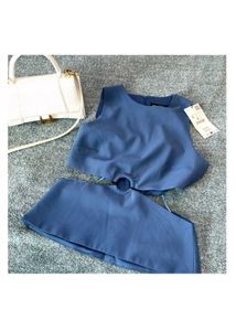 💙 Trendy Blue Cut-Out Top ✨