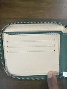 Stylish Green Zip Around Wallet