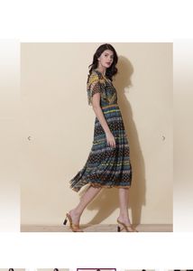 LABEL RITU KUMARPrinted Round-Neck A-line Dress