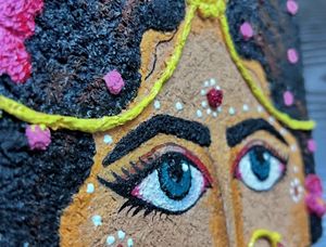 Tissue Hand-painted Radha Art 🖼️