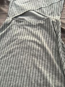 Grey Striped 'Street Sweet' Skater Dress