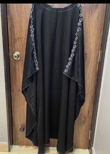 Elegant Black Abaya with Embroidery