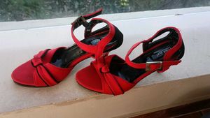 RICH FEEL RED AND BLACK HEELS