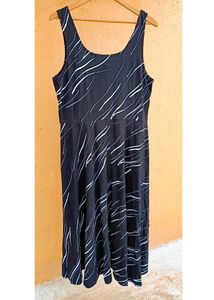 Black And White Macy's Alfani Dress Midi