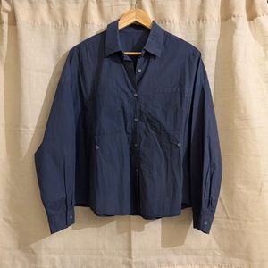 Stylish Blue Button-Up Shirt