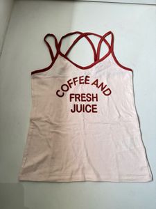 Graphic Print Spaghetti Strap Tank Top