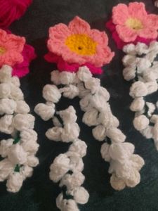 Handmade Crochet Flower Garlands