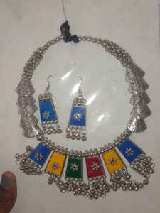 Boho Ethnic Necklace & Earring Set