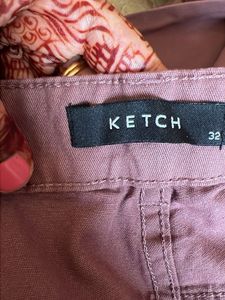 Ketch Men's Casual Chinos - Dusty Rose 32inch