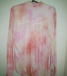 Tie-Dye Button-Down Shirt