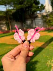 Kids Crochet Hair Clips Set of 5