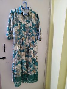 Boutique Design Pleated Dress With Belt
