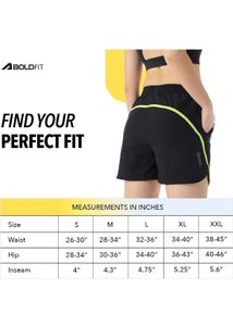 Women's Black Running Shorts
