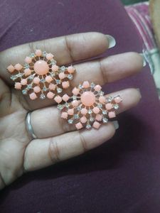 Designer earrings Studs Set with changing plates