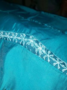 Elegant Silver Fringed Ethnic Blouse