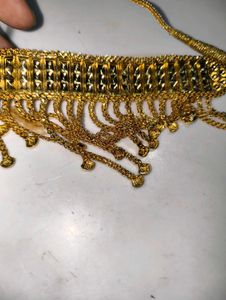 Elegant Gold Choker Necklace &amp; Earrings Set