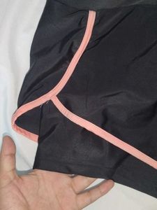 Athletic Shorts with Pink Trim