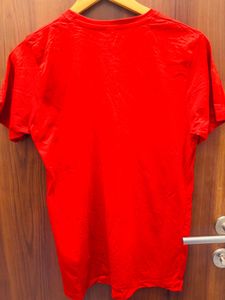 Red 'Be Real' Graphic Tee