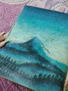 Vintage Mountain Landscape painting