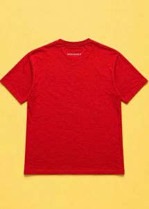 Red Graphic Print Oversized T-Shirt
