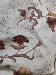 Beautiful Floral Fabric curtains set of 2