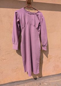 Cute Lilac Midi Dress new Year Party