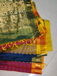 Malti Colour Pure Kanchi Pattu Saree