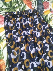 Patterned Midi Skirt